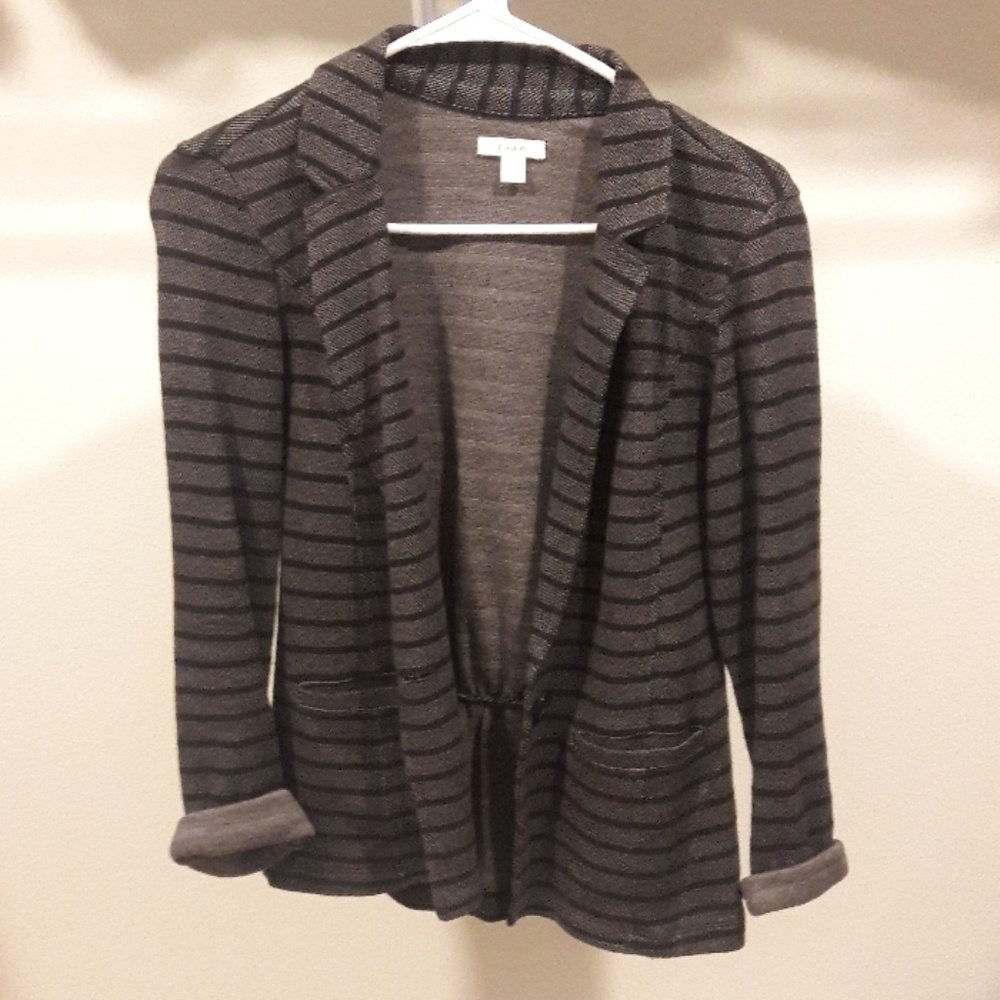 Caslon black and grey blazer